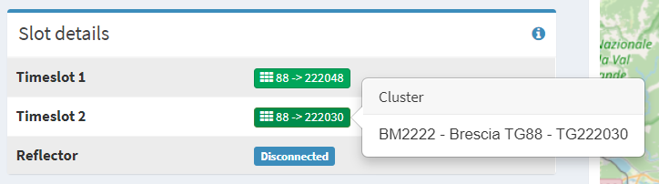 Cluster Brescia sul Time Slot 2